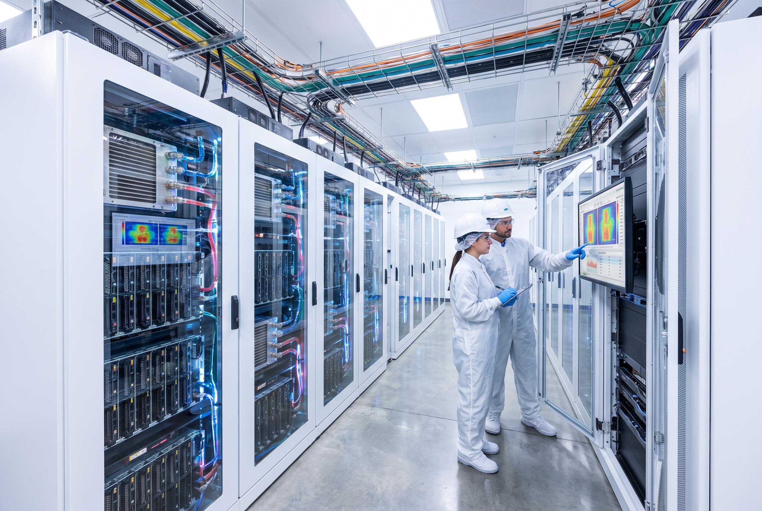 AI agent hardware data center with liquid cooled accelerator racks
