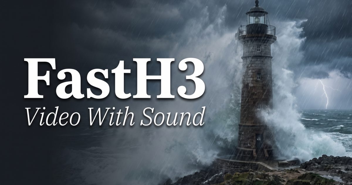FastH3: Text to Video With Synchronized Sound