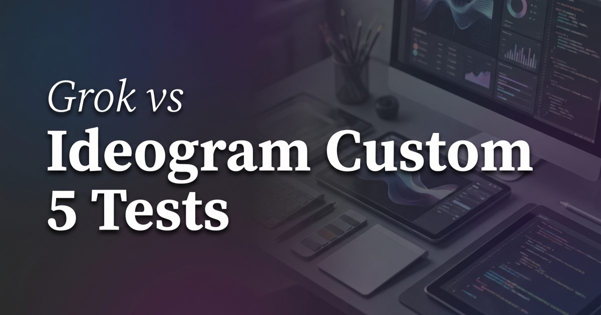 Grok vs Ideogram Custom: 5 Text to Image Tests