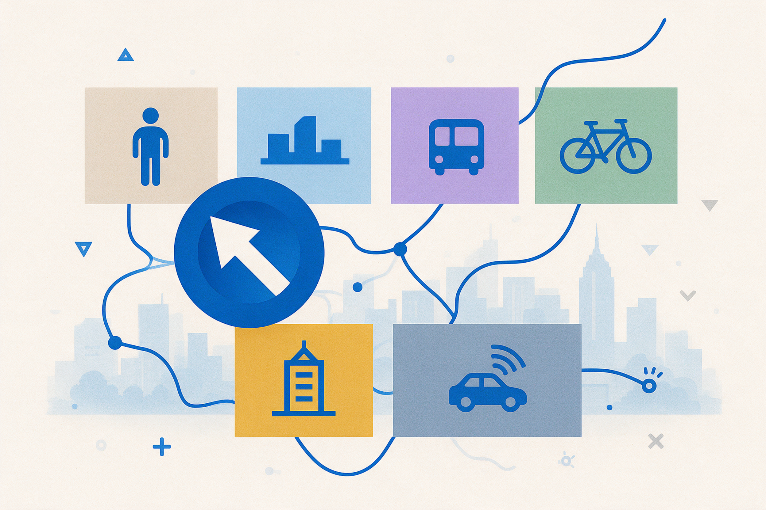 Text to image layout test with modular route map and hierarchy
