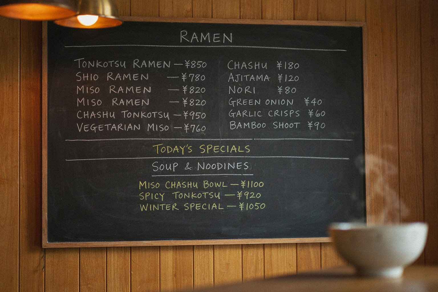 P Image Ideogram Custom ramen menu