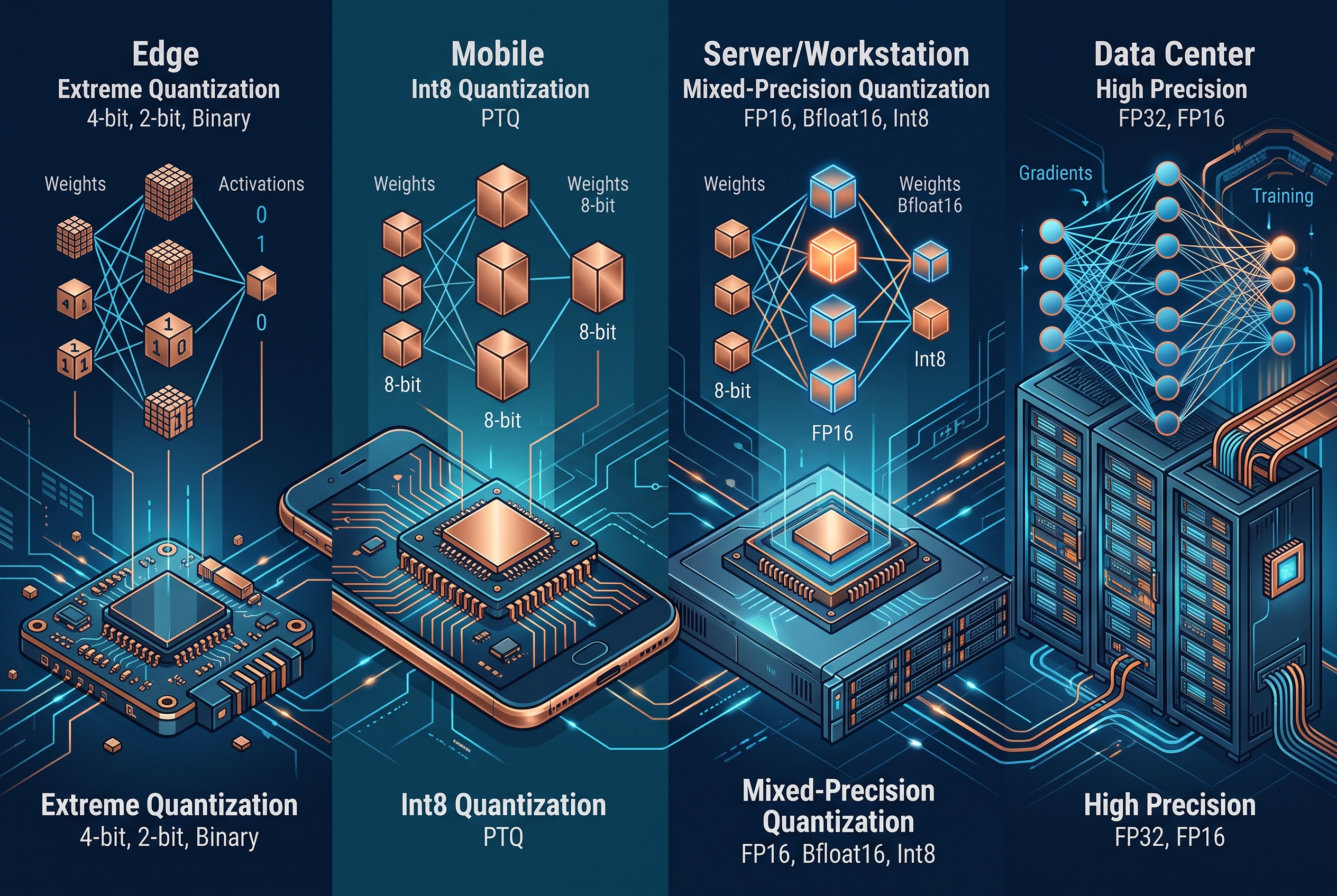 Quantized AI models from workstation to data center