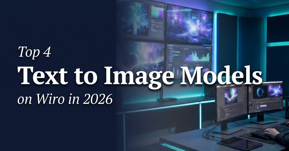 Top 4 Text to Image Models on Wiro in 2026