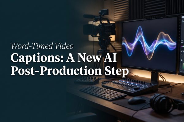 Word-Timed Video Captions: A New AI Post-Production Step